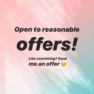 Open to reasonable offers